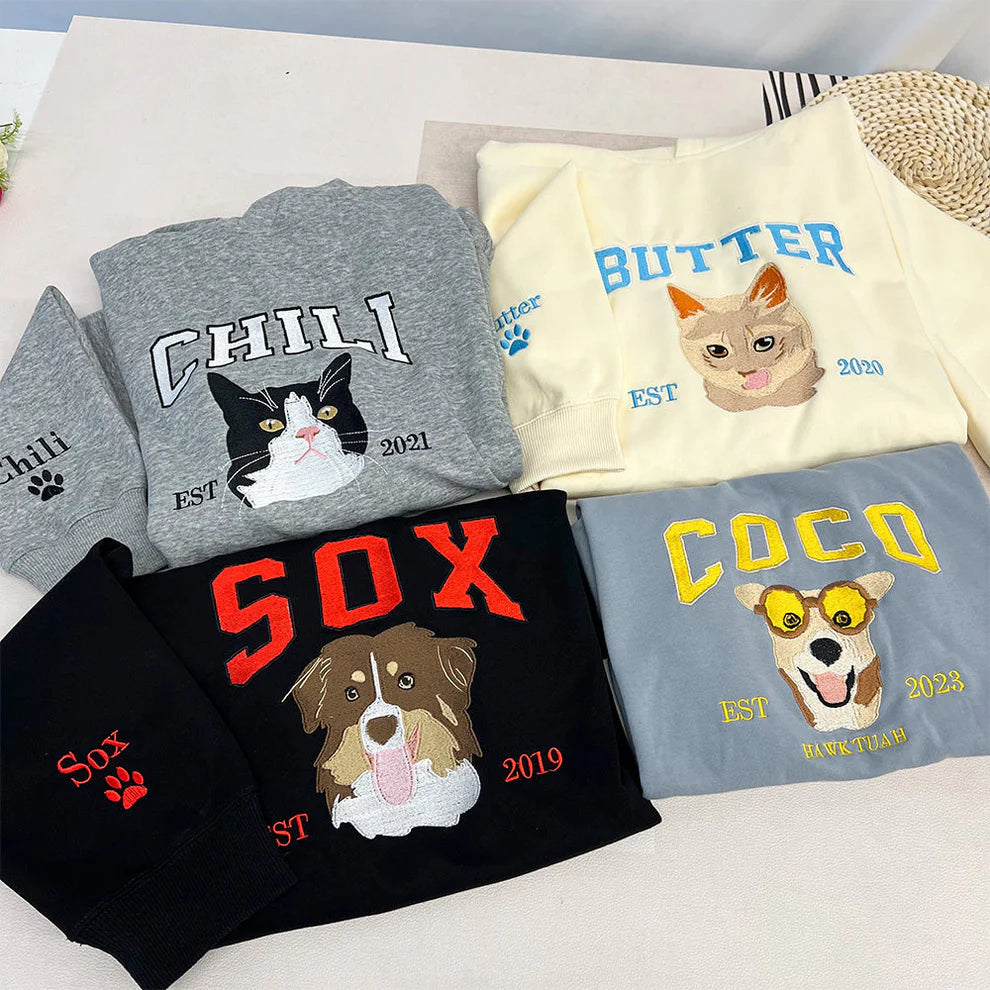 Custom Pet Hoodie (Embroidered)